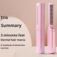 thumbnail image 4 of Ceramic Ionic Hair Straightener Comb, Wireless Styling Brush for Hair Dryer, Reduces Static & Promotes Shine, 4 of 8