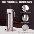 thumbnail image 3 of VEVOR Sausage Stuffer 7L/15lb Capacity Homemade Sausage Maker Stainless Steel, 3 of 9