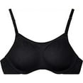 thumbnail image 6 of Fruit of the Loom Women's Breathable Cami Bra with Convertible Straps 2-Pack, Black, 36B, 6 of 7
