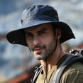 thumbnail image 4 of Bucket Hat Wide Brim Multi-function Comfortable UV Protection Breathable Cap for Fishing, 4 of 6