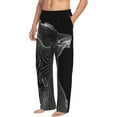 thumbnail image 6 of Sikiie Geometric Lines Dog Art Pajama Pants Men, PJ Bottoms, Sleep & Lounge Pants-Small, 6 of 6
