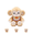 C, variant on Cute Monkey Plush Doll with Knitted Bib, Soft Fluffy Sitting Monkey Stuffed Animal, Kawaii Little Monkey Plush Toy, Decorative Plush Gift for Kids Girls Bedroom B