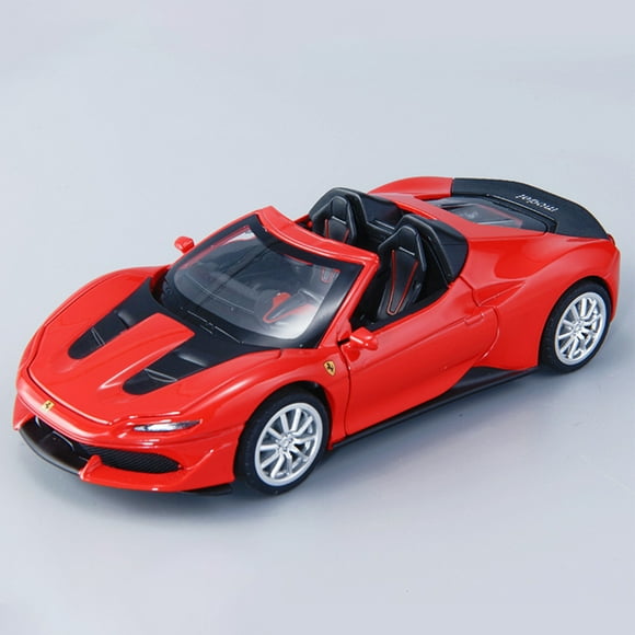 Amyove 1:32 Simulation Alloy Car Model With Sound Light Compatible For Ferrari Pull Back Car Toys For Kids Christmas Gifts