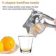 thumbnail image 3 of Exprimidor manual de frutas de acero inoxidable Exprimidor de limón y naranja de primera calidad Exprimidor de frutas simple Exprimidor de cítricos, 3 of 3