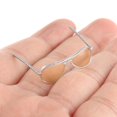 thumbnail image 6 of 1/6 Scale Sunglasses, Male And Female Sun Glasses, Alloy Retro Glasses, for 12inch Action Figures Accessories - White, 2.6x2.3cm, 6 of 10