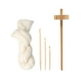 thumbnail image 4 of Top Whorl Drop Spindle, husillos hechos a mano, herramienta artesanal, práctico husillo de caída, parte superior de madera para pompones de ganchillo,, 4 of 9