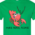 thumbnail image 4 of Inktastic More Beads, Please Cute Mardi Gras Crawfish T-Shirt, 4 of 5