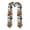 Sharp Corner, variant on Relaxing Cat With Orange Juice Print Unisex Adult Graduation Stole Shawl 72" Long for Academic Commencements Shawl-Sharp Corner