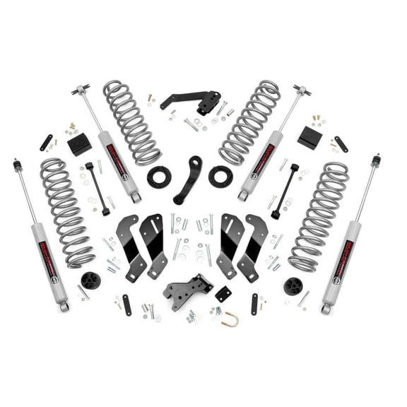 Rough Country 3.5" Lift Kit (fits) 2007-2018 Jeep Wrangler JK 4DR | N3 Shocks | Suspension System | 69430