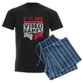 thumbnail image 6 of CafePress - V Is For Video Games Valentines Day Gamer Pajamas - Men's Dark Loose Fit Cotton Pajama Set, 6 of 7