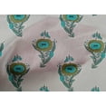 thumbnail image 4 of oneOone Cotton Poplin Fabric Leaves & Floral Block Printed Fabric 1 Yard 42 Inch Wide, 4 of 4