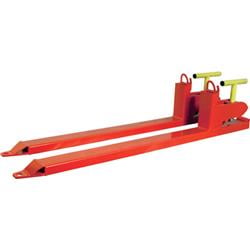 Load-Quip 31100 Steel Bucket Forks - 2800 lbs Capacity, Orange - Model No. 29211779
