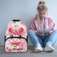 thumbnail image 2 of Aplkyhs School Backpack for Boys Girls Ages 6-18 Elementary Middle High School Large Capacity Ergonomic Padded Adjustable Straps for Daily School Use Travel Strawberry Cow Print, 2 of 7