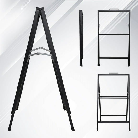 WAASOSCON Thickened 24x36in Double-Sided A-Frame Sign Holder Size, Anti-Slip Feet Windproof Poster Stand for Wedding Venues Restaurants Stores