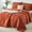 Burnt Orange, variant on Davulos Green Comforter Set Queen Size,3 Pieces Modern Lightweight Queen Bedding Comforters Sets with Pillowcase Cozy Bed Set for All Season