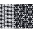 thumbnail image 2 of Zelouf Printed Ity Geo Border  , Sewing, DIY, Crafts Fabric by the Yard, 919 Blk/white, 3 Yard, 2 of 2