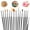 Black, variant on 15Pcs Cake Decorating Brushes, Cake Painting Brushes Kit Food Paint Brushes Fondant Sugar DIY Brush Set Cookie Decorating Supplies Candy Icing Pastry Brush for Baking(Pink)