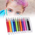 thumbnail image 3 of Hair 12pcs Portable Temporary Hair Dyeing Crayon Hair Coloring Pen Styling Tool Set, 3 of 8
