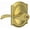 Brass, variant on Schlage F51AACC505CAM Accent Single Cylinder Keyed Entry Door Lever Set - Brass