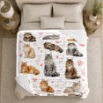 thumbnail image 5 of Maine Coon Cats White Background Halloween, Playful Pet Portrait Pattern, Warm Flannel Blanket for Living Room and Bedroom, Cat Lovers Christmas Gift, Pet Lover Home Decor, 5 of 9