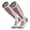 Pink, variant on Stretchy Ski Socks Men Women Knee High Thermal Athletic Socks Compression Shock Absorption Winter Socks for Snowboarding Hiking Hunting