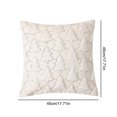 thumbnail image 4 of Fundas Almohada Navidad Funda Felpa Suave Cojín para Sofá () Blanco, 4 of 9