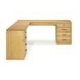 thumbnail image 2 of Riverbay Furniture Transitional Wood L Shaped Desk in Maple Brown, 2 of 8