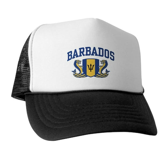CafePress - Barbados - Adjustable Unisex Printed Trucker Hat with Mesh Back