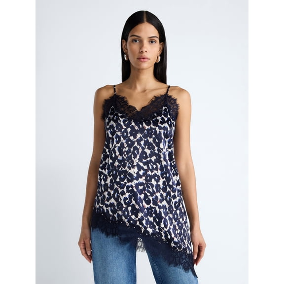Devil Wears Prada Scoop Collection Women's Asymmetrical Lace Cami, Sizes XS-XXL