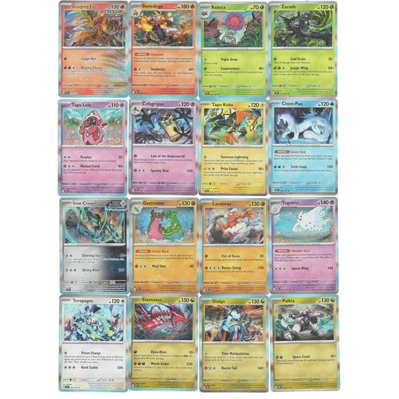Pokemon Surging Sparks – Complete Holo Rare Card Set – x16 Card Lot – Including Legendary Pokemon