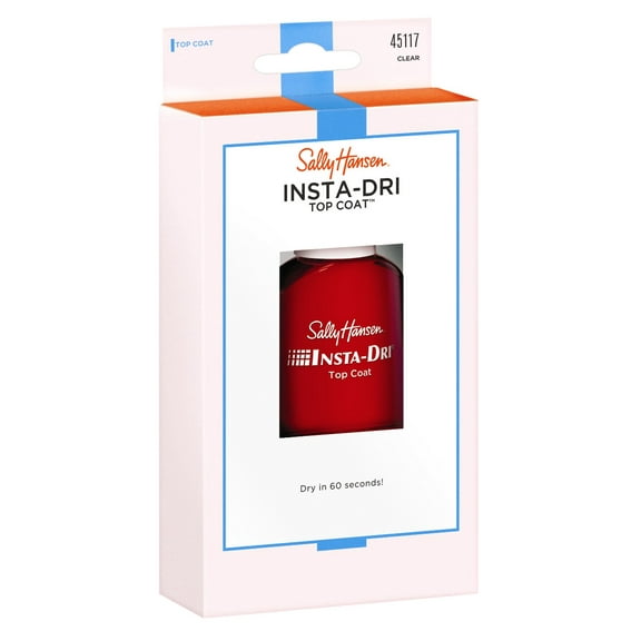 Sally Hansen Insta-Dri Topcoat Clear 0.45oz (Pack of 3)