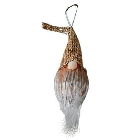 

Pendants Decor Christmas Decorations Forest Old Man With Lamp Pendant Doll Luminous Small Ornaments