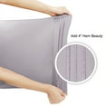 thumbnail image 4 of Unique Bargains 2-Pack Combed Cotton Solid Pillow Covers Pale Purple Queen(20"x30"), 4 of 8