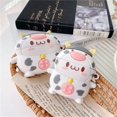 thumbnail image 4 of Funda TOUBN para Airpods, diseño de animales de vaca y dumplings, funda de silicona suave a prueba de golpes para Airpods 1 y 2, elegante para niños y niñas., 4 of 5