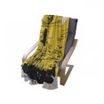 thumbnail image 4 of Windmill Soft Flannel Fleece Throw Blanket, Australian Outback Inspired Artwork Cowboy on Horse at Sunset, Cozy Plush for Indoor and Outdoor Use, 50" x 60", Earth Yellow Black, by Ambesonne, 4 of 6