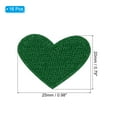thumbnail image 2 of Uxcell Heart Shaped Iron-on Patches Sew Embroidered Patches Appliques Embellishments for Clothing Green 16 Pcs, 2 of 7