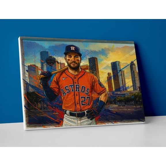 Jose Altuve Astros Poster or Canvas Wall Art