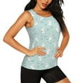 thumbnail image 2 of Fotbe Playing Rabbit Womens Loose Fit Casual Flowy Slim-Fit Tank Tops Athletic Round Neck Trendy Sleeveless Summer Tops for Gym and Yoga-X-Large, 2 of 9