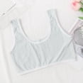 thumbnail image 4 of Xdegoge Girls Training Bra Soft Knit Texture Wireless Bralette Cozy U Neck Tank Top Breathable Stretchy Wide Straps Everyday Wear for Young Teens All Day Soft Support, 4 of 6