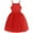 Red, variant on Eltusu Girls Casual Dresses, Mesh Sleeveless Summer Crewneck Kids Clothes Pink Size 6 T