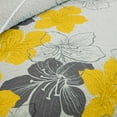 thumbnail image 4 of Dintszyayue Floral Quilt Set Queen Size,3 Pcs Yellow Bedspread Set Lightweight Coverlet(90"x 96"), 4 of 9