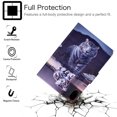 thumbnail image 3 of Stand Protective Case for iPad Mini 6 2021, Mini 6th Gen 8.3" 2021 Cover, Allytech Lightweight PU Leather Flip Kickstand Soft TPU Back Magnetic Snap Case for iPad Mini 6 A2567 A2568 A2569, Cat & Tiger, 3 of 7