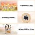 thumbnail image 5 of Aorsher Tulip Flower Lamp, Bedroom Decorative Night Light, Light Up Tulips in Glass Cover, Birthday Gift for Girlfriend or Wife, Including Batteries, 5 of 7
