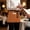 Orange, variant on Color Polka Dot Waitress Apron with 3 Pockets, Modern Simple Geometric Blue Server Aprons Waterproof Kitchen Restaurant Half Waist Apron for Men Women
