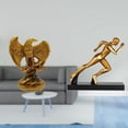 thumbnail image 2 of Estatua de corredor, escultura, figura moderna, arte abstracto, adorno de escritorio, obra de arte, regalo decorativo para estanterías, hogar, comedor, 2 of 8