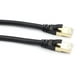 Cat8 Ethernet Cable Réseau Haute Vitesse Câble 40Gbps 2000mhz / Blindé Paire Torsadée / Plaqué Or Interface RJ45 Noir 15M – image 3 sur 7