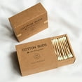 thumbnail image 2 of 1 Box Cotton Swab No Lint Loss Disposable Double Head Design Soft Cleaning Colorful Round Pointed Head Makeup Swab Home Supply, 2 of 8
