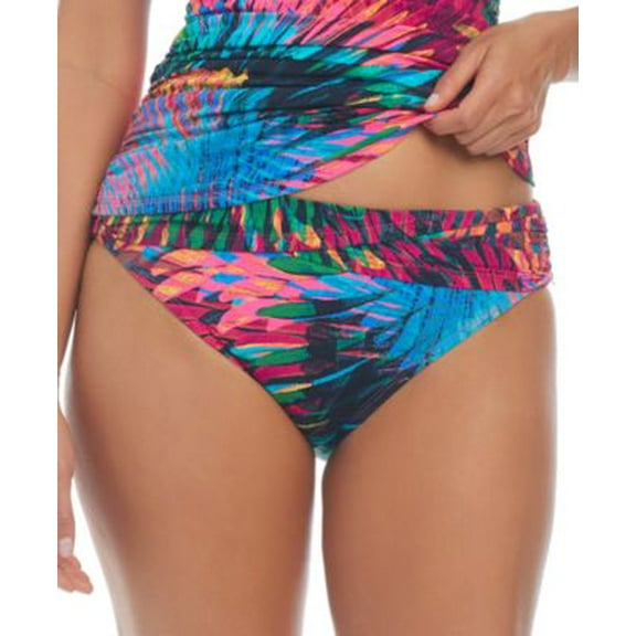 Bleu by Rod Beattie Womens Sarong Hipster Bottoms Multi 12