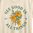 thumbnail image 3 of Instant Message - See Good In All Things - Women's Short Sleeve Graphic T-Shirt, 3 of 6