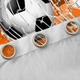 thumbnail image 4 of Homewish Soccer Football Print Blackout Curtains Set of 2 (52x84 Each) For Teens,Orange Watercolor Splash Window Curtains,Sport Ball Game Curtains and Drapes,Luxury Bedroom Decor, 4 of 6